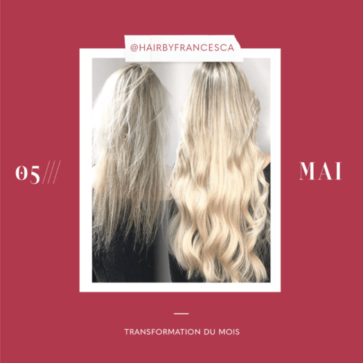 transformation des extensions de cheveux du mois: mai