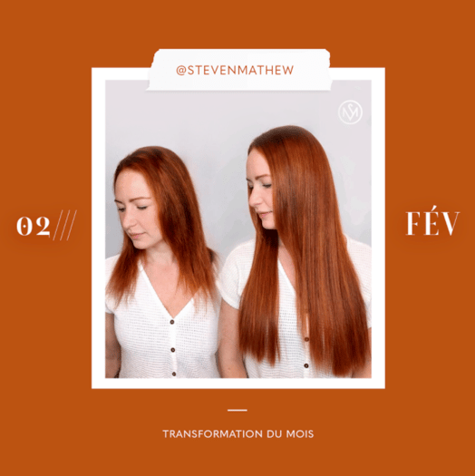 transformation des extensions de cheveux du mois: février