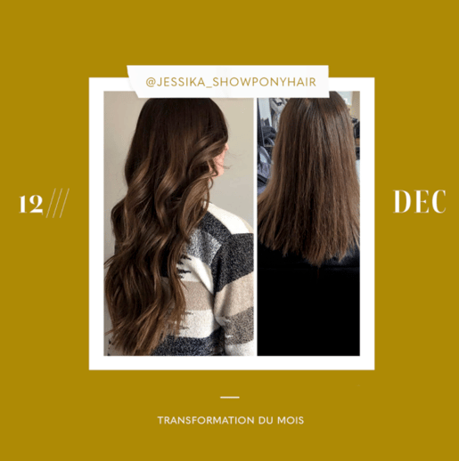 transformation des extensions de cheveux du mois: décembre