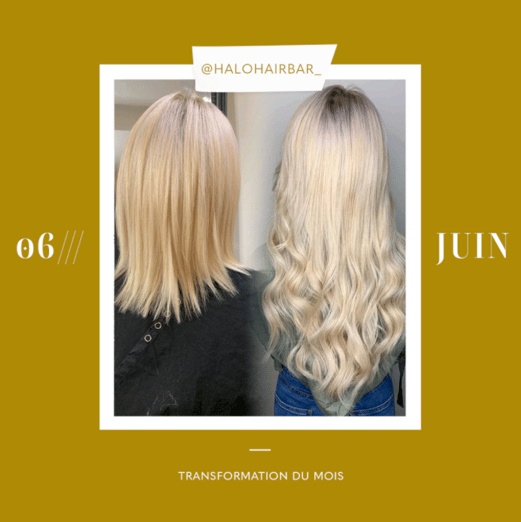 transformation des extensions de cheveux du mois: juin