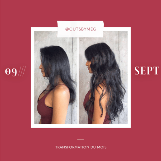 transformation des extensions de cheveux du mois: septembre