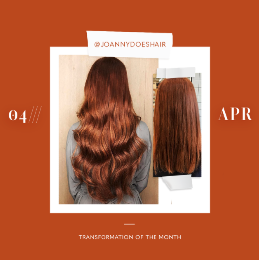 hair extensions transformation of the month: april