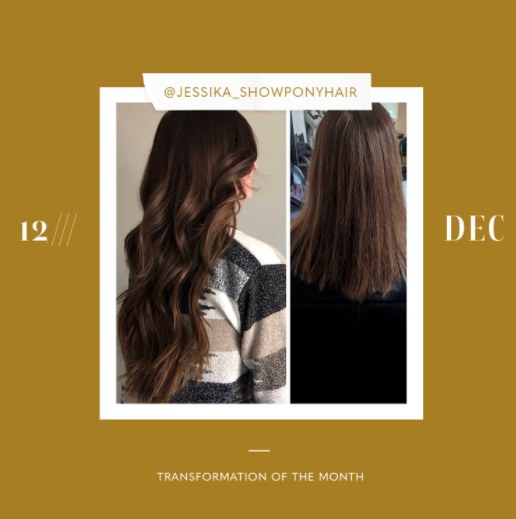 hair extensions transformation of the month: december