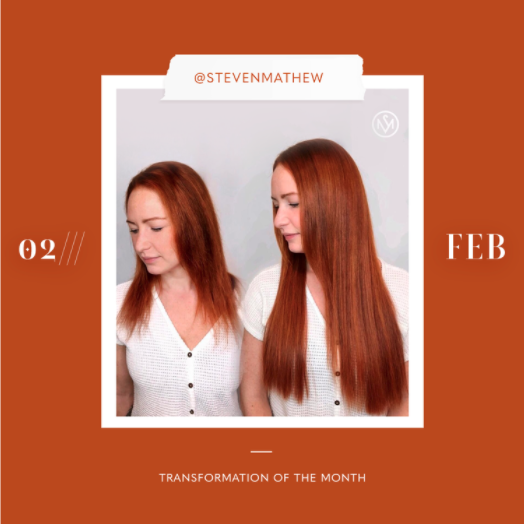 hair extensions transformation of the month: february