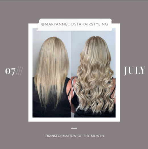 hair extensions transformation of the month: july