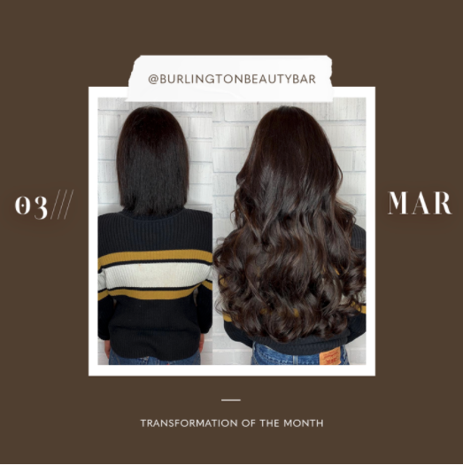 hair extensions transformation of the month: march