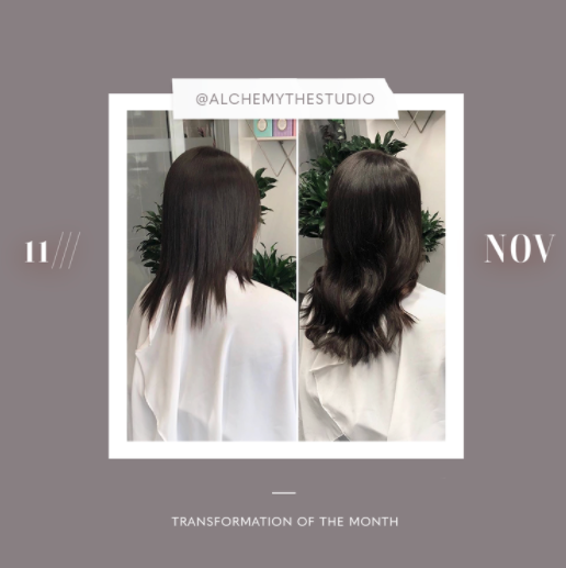 hair extensions transformation of the month: november