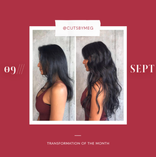 hair extensions transformation of the month: september